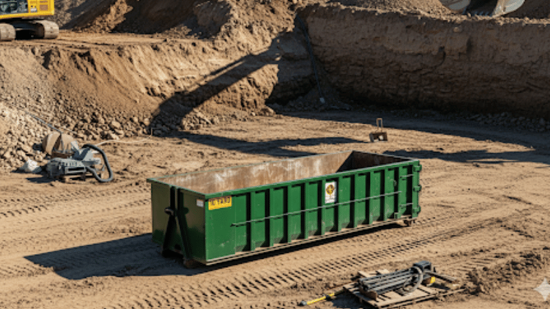 40 Yard Dumpster in Use